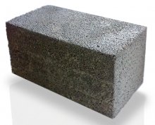 Стеновые камни цементные лицевые, сплошные 2ЛС39.10.9,5 (М200) серый