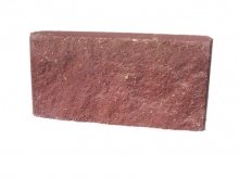 Стеновые камни цементные лицевые, сплошные 2ЛС39.10.9,5 (М200) коричневый